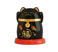 YUSSEQDD Hermoso Estuche para Guardar Palillos de Dientes. Práctico y práctico, Ideal para hogares y hoteles. Estuche Multiusos para Guardar hisopos de algodón, Negro, 6.6 x 7.7 cm