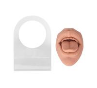 YUSSEQDD Lengua de silicona 3D flexible y suave para exhibir y practicar la joyería. Mejora la educación estética y práctica de piercings. Exhibición joyas.