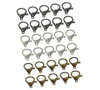 YUSSEQDD Llaveros divididos, cierres de langosta grandes, accesorios de joyería, cierre suave y fácil, suministros para manualidades, cierres pinza langosta, etc. El cierre la curva es muy fácil y