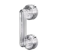 YUSSEQDD Mango de baño de copa fuerte, ventosa antideslizante, pasamanos seguro, agarre de succión fácil, manija de puerta de seguridad, Color transparente