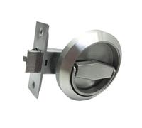 YUSSEQDD Perillas redondas robustas, anillos, tiradores, cerradura de acero inoxidable que ofrecen excelencia en su función, base engrosada única para una, Plata, Cerradura única