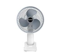 YUSSEQDD Ventilador de portátil y montado en la pared, esencial para días calurosos, ventilador portátil recargable, ventilador de oficina ABS para escritorio, Modelo de carga de 7 "
