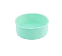 YUSUZH 2 moldes redondos de silicona antiadherentes for hornear pasteles, fondant, cilíndricos, for repostería, utensilios cocina para Pastel(Green,8 inch)