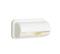 YUSUZH Caja de almacenamiento bolsas basura, estante montado en la pared, contenedor plástico extraíble for baño, 5 uds para Cocina y Baño(BEIGE)