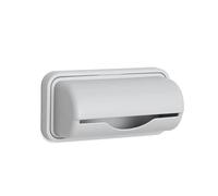 YUSUZH Caja de almacenamiento bolsas basura, estante montado en la pared, contenedor plástico extraíble for baño, 5 uds para Cocina y Baño(GRAY)