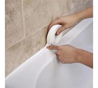 YUSUZH Cinta de sellado impermeable PVC, 5 rollos, 3,2 m, for lavabo, ducha, bañera e inodoro, adhesivo autoadhesivo for pared Para Cocina, Bañera, Lavabo(Grey,3.8CMx5M)