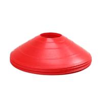YUSUZH Juego de 20 Conos Disco for Entrenamiento multideportivo con Soporte plástico for balón fútbol para Baloncesto Fútbol(Red)