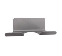 YUSUZH Soporte de Almacenamiento secador Pelo Aluminio, Estante for sin Perforaciones montado en la Pared, diseño Boca Forma U, fácil Instalar, 2 uds para Secador de Pelo(Light Grey)