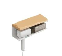 YUSUZH Soporte de Madera for secador Pelo, Organizador Herramientas for el Cabello for baño, Soporte for, for for, for soplador para Secador de Pelo(White,S)