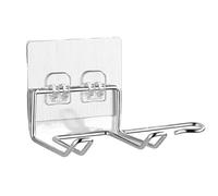 YUSUZH Soporte for secador de Pelo, Estante montado en la Pared, Soporte for, Organizador baño, Almacenamiento, Accesorios, 2 uds para Secador de Pelo(Silver)