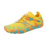 YUSUZH Zapatos de Agua Antideslizantes de Secado rápido, Zapatos for Agua, Zapatos de Agua Descalzos, Transpirables, for Playa al Aire Libre, rastreo de Arroyos para Hacer Deporte(Yellow,38)