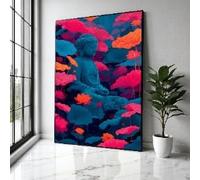 YUSUZHU Lienzo de estatua de Buda sereno, arte de meditación con flor de loto, decoración de pared zen, impresiones espirituales, decoración del hogar, pósteres (30 x 40 cm/sin marco)