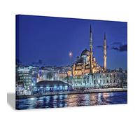 YUSUZHU Lienzo decorativo de hojas tropicales, follaje amarillo y verde, cuadros botánicos modernos, decoración natural para el hogar (50 x 90 cm/sin marco)