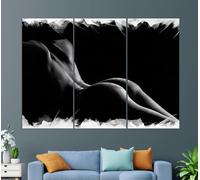 YUSUZHU Lienzos de mujeres en blanco y negro, arte mural, pinturas de mujeres sensuales, lienzos de chicas, pósteres e impresiones (20 x 35 cm, sin marco)