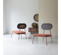 Yutapi - Sillón bajo Sienna de roble macizo H 80 x B 63 x T 78 cm