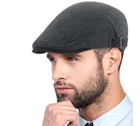 Yutdeng Boinas Hombre Invierno Gorras de Planas Ajustable Boina Vintage Sombreros Newsboy Cabbie Gatsby Gorra Plana Hombre Sombrero Irlandesa Casual Caballero Gorra Vendedor Twill Flat Cap Beret Hat