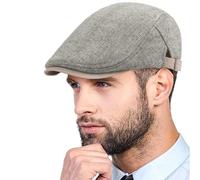 Yutdeng Boinas Hombre Invierno Gorras de Planas Ajustable Boina Vintage Sombreros Newsboy Cabbie Gatsby Gorra Plana Hombre Sombrero Irlandesa Casual Caballero Gorra Vendedor Twill Flat Cap Beret Hat