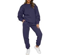 Yutdeng Conjunto Chandal Mujer Invierno Chándal Mujer Completo Ropa Deportiva Mujer Conjuntos Sudadera Manga Larga Pantalones Jogging 2 Piezas Traje Deportivo Forro Polar Jogger Casual Fitness Otoño