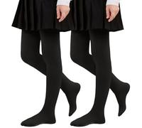 Yutdeng Medias para Niñas Térmicas Medias Niña Invierno Opacas Grueso Mallas con Forro Polar Elásticas Suaves Leggings Cálidas Pantalones Transpirable Cómodo para Escuela Ballet Danza Diario 3-15 Años