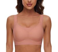 Yutdeng Sujetador sin Aros Sujetadores Mujer sin Costuras Bralette Básico Cómodo Bra Copa Completa Sujetador Push Up Relleno Extraíble Tirantes Anchos Sujetador Reductor Sujetador Deportivo Mujer Yoga