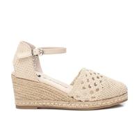 XTI - Sandalias con Cuña Mujer Beige - Calzado Cómodo y Versátil - Moda casual - Modelo 14233301 (Talla 38)