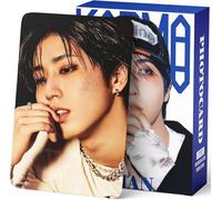 Yuto Stray Kids Fotocards 127 PCS Stray Kids KARAMA Tarjetas Fotográficas Fotocards de Gira Mundial tarjetas lomo Tarjetas de Regalo Lomo Cards Mercancía para Stray Kids Chicos y Chicas (Han KARAMA)