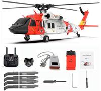 YUTT Helicóptero 1/47 F09-S RC Black Hawwk, modelo de aviones RC de accionamiento directo sin escobillas de 2.4G 6CH, modelo de helicóptero 6G/3D con cámara y GPS (edición RTF)