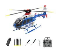 YUTT Helicóptero a escala 1/36 C123 EC135, 2.4G 6CH Helicóptero de control remoto de un solo rotor con flujo óptico, retención de altitud, avión militar RC para adultos y principiantes