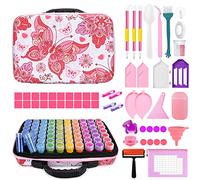 YUTUY Contenedores de almacenamiento de pintura de diamante,70 Ranuras para pintura de diamantes,Organizador de Pintura de Diamantes 5D,con Kit de accesorios Bolígrafos,Pinza,Embudo Plegable