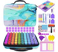 YUTUY Contenedores de almacenamiento de pintura de diamante,Diamond Painting Kit Completo,70 ranuras para pintura de diamantes,para Diamantes,Joyas,Manicura de Uñas