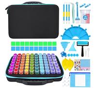 YUTUY Diamond Painting Kit Completo,Diamond Painting Accesorios,70 ranuras para pintura de diamantes,Organizador de Pintura de Diamantes 5D,Portátil,para Diamantes,Joyas,Manicura de Uñas