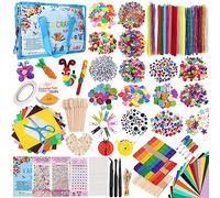 YUTUY Kit Manualidades Niños,Pipe Cleaners Crafts Set,2650+pcs DIY Creativo Kit Manualidades Material,Juego de Manualidades con Limpiapipas, Pompoms,Wiggle Eye, Cuentas, Lentejuelas