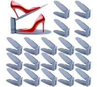 YUTUY Organizadores de Zapatos,20pcs Organizador para Calzado,Guardar Zapatos de Altura Ajustable,Antideslizante Shoe Organizer,Zapatero Simple,Ahorra Espacio,Adecuada para Mujeres y Hombres
