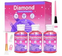 YUTUY Protección para Fijar y Sellar Diamantes,3 * 150 ml,Sellador de Pintura de Diamantes,3 * 150 ml,Diamond Painting Finish,Sellado para Manualidades de Rompecabezas de Diamantes,con Cepillo