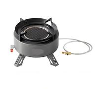 YUTVTNPUKM Estufa De Gaspara Camping Estufa Gas con QuemadoresPara Y Senderismo Cocinaplaca Parrilla Quemador Encendido PiezoeléCtrico Compatible Isobutano Ideal Cocinar Al Aire A