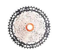 YUTZRIQP Cassette Ultraligero de 9/10/11/12/13 velocidades 11-40T/42T/46T/48T/50T/52T Compatible con buje HG de Bicicleta de montaña y Carretera(11S 11-48T Black Silver)