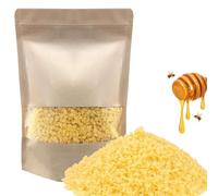 Yuuchail Pellets de cera de abeja amarilla de 450 g, cera de abeja natural para hacer velas, cuerpo, cuidado de la piel, bálsamo labial, fabricación de jabón y suministros para el cuidado del cabello