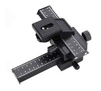 YUUGAA Control Deslizante de cámara, Control Deslizante de riel de Enfoque Macro de 4 vías con Tornillo de Montaje de 1/4 "para Tomas de Primer Plano