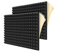 Yuuinnter 12 Piezas Paneles de Espuma Insonorizados, Paneles AcúSticos en Forma de PiráMide de 2 X 12 X 12 Pulgadas para Pared, Estudio, Hogar y Oficina