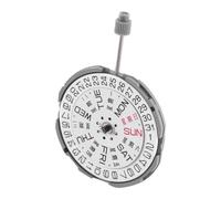 Yuuinnter 3 Manos Fecha 3 Movimiento de Reloj de Cuarzo de Metal con Piezas de Repuesto de VáStago 065-543 para Miyota GM02 GM00 Movimiento