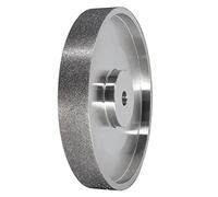 Yuuinnter Rueda Abrasiva CBN, 6 Pulgadas de DiáMetro X 1 Pulgada de, con Eje de 1/2 Pulgada, Rueda Abrasiva de Diamante para Afilar HSS, Grano 80