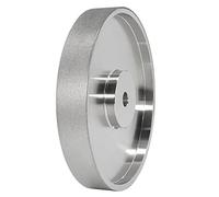 Yuuinnter Rueda Abrasiva CBN, 6 Pulgadas de DiáMetro X 1 Pulgada de, con Eje de 1/2 Pulgada, Rueda Abrasiva de Diamante para Afilar HSS, Grano 320