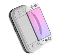 YUULNMOP Carrying Case Compatible for Switch 2,Portable Travel Storage Bag Protective Hard Shell for Switch 2 Protector Accessories,Large Capacity 10 Game Card Slots (White Large Size)