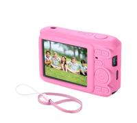 YUULNMOP Funda de silicona para cámara compatible con Kodak PIXPRO FZ45, funda protectora completa antiarañazos, funda suave con correa de mano para cámara digital FZ45 (rosa)