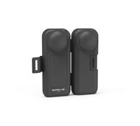 YUULNMOP Funda protectora compatible con lente Insta360 X5 X4 y cubierta de pantalla, bolsa de almacenamiento de transporte, funda protectora rígida de viaje con correa de muñeca para cámara de acción