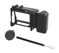 YUULNMOP Kit de agarre para cámara de fotografía callejera con jaula para DJI Osmo Action 6, liberación rápida, botón de obturador, correa de muñeca, cubierta de lente, zapata fría (para agarre