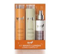 YUUP! - Kit MANTOS Largos | Champú para mantos Largos, Acondicionador desenredante y Spray desenredante abrillantador, Kit para Perros y Gatos con Pelo Largo
