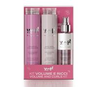 YUUP! - Kit Volumen Y RIZOS | Champú voluminizador, Mascarilla voluminizadora y Spray desenredante abrillantador, Kit para Perros y Gatos con mantos Largos y voluminosos