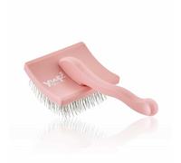 YUUP! - PINKBRUSH Cardador profesional de Dientes Largos y Alta Densidad, Cepillo para Perros y Gatos, Accesorios de Peluquería Canina y Felina