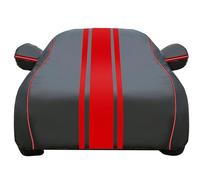 YUUSA Funda Coche Exterior para Alfa Romeo Junior Elettrica 2024 2025+, Anti-UV Resistente Al Polvo con Lateral Cremallera y Cordón Funda Coche Impermeable,F/Black Red